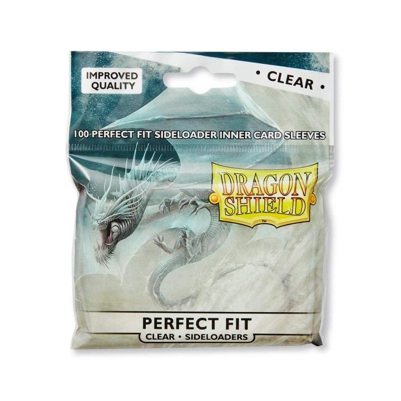 dragon shield 5 Packs Dragon Shield Inner Sleeve Sideloader Clear Standard Size 100 ct Card Sleeves Value Bundle! - Image 2